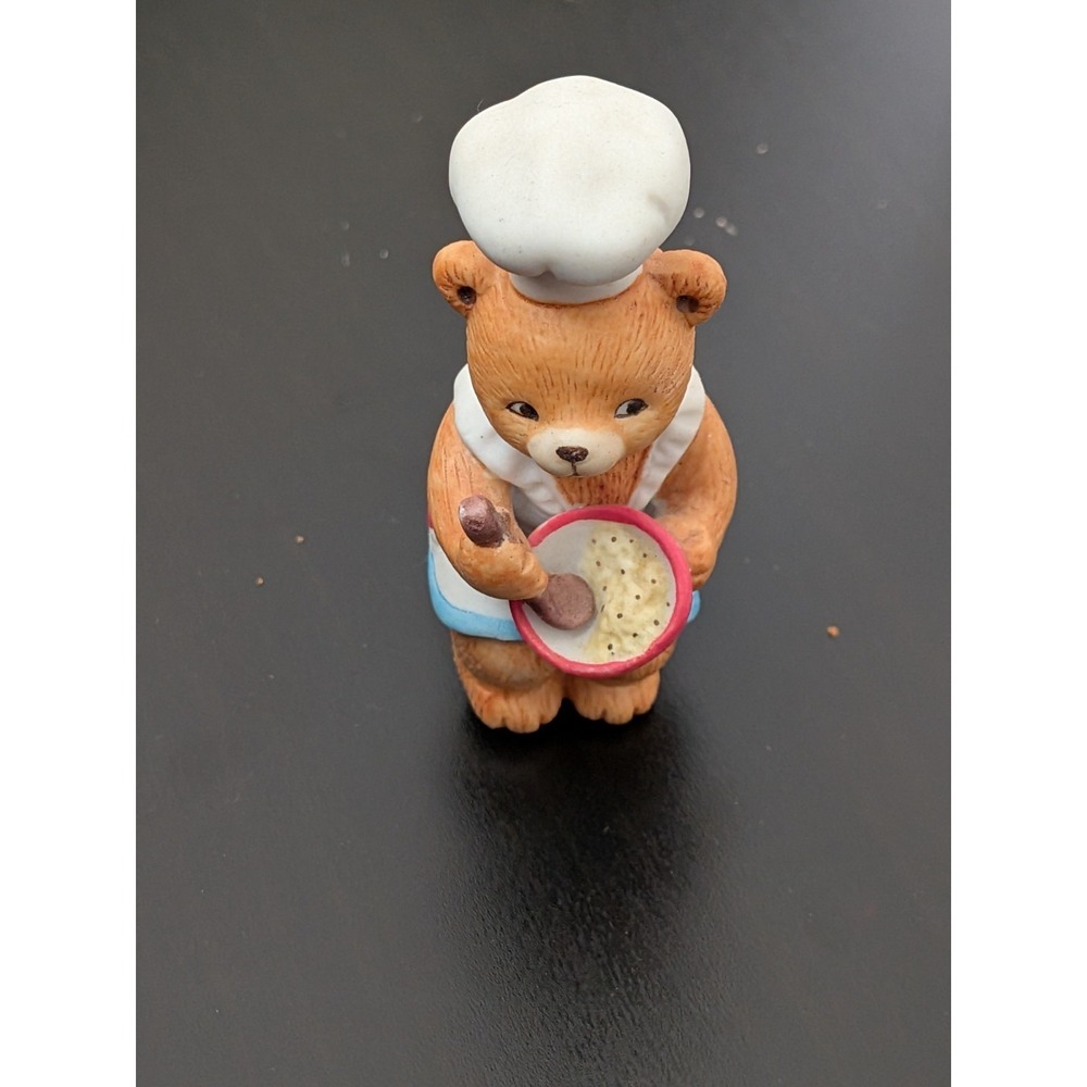 BC Bronson Collectibles Porcelain Bisque‎ Bear Figure Baking 3"
